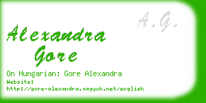 alexandra gore business card